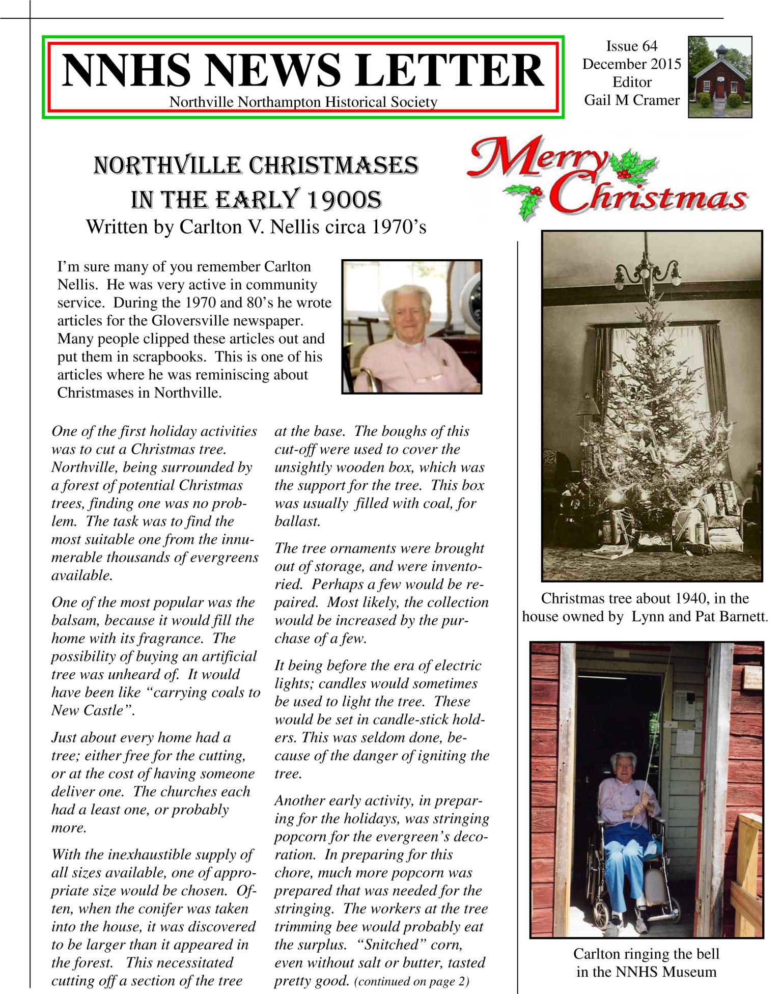 Village of Northville, New York Issue 64 December 2015 Village of