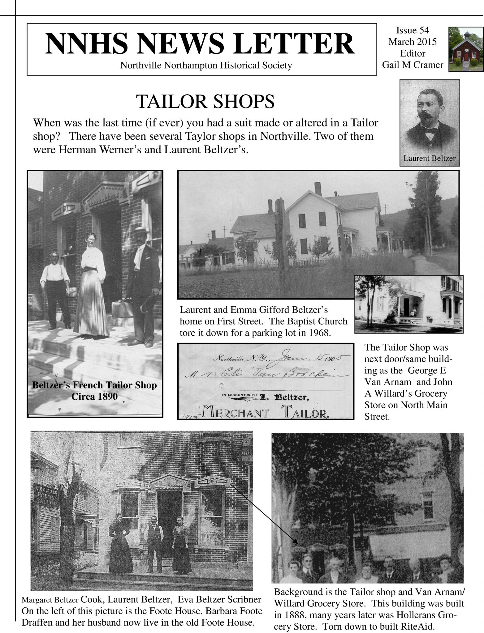 Village of Northville, New York Issue 54 March 2015 Village of