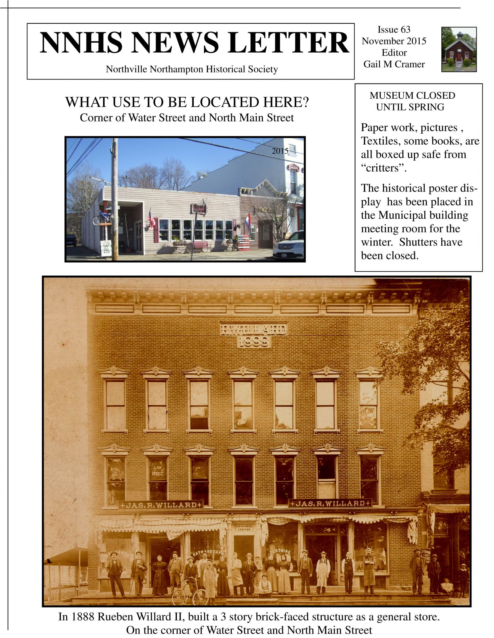 Village of Northville, New York Issue 63 November 2015 Village of